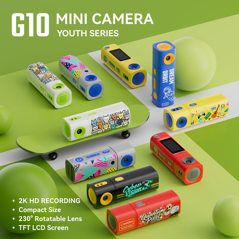 G10 Thumb Mini กล้องลิปสติก Series 2K HD แบบพกพากล้องวิดีโอกีฬาสําหรับนักเรียนการถ่ายภาพกลางแจ้งวิดี