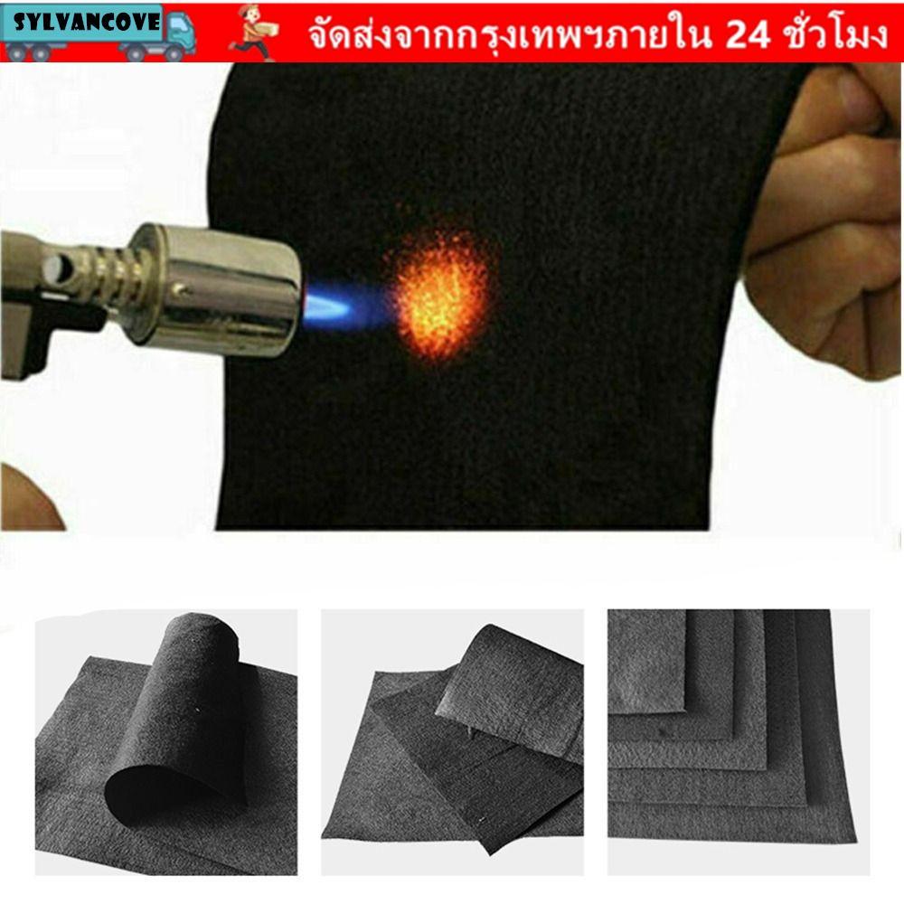 สักหลาดคาร์บอนไฟเบอร์ ซิลวี, ผ้าห่มป้องกันการเชื่อมอุณหภูมิสูงสีดํา, แผ่นป้องกันสักหลาดที่ทนทาน การเชื่อมฉนวน