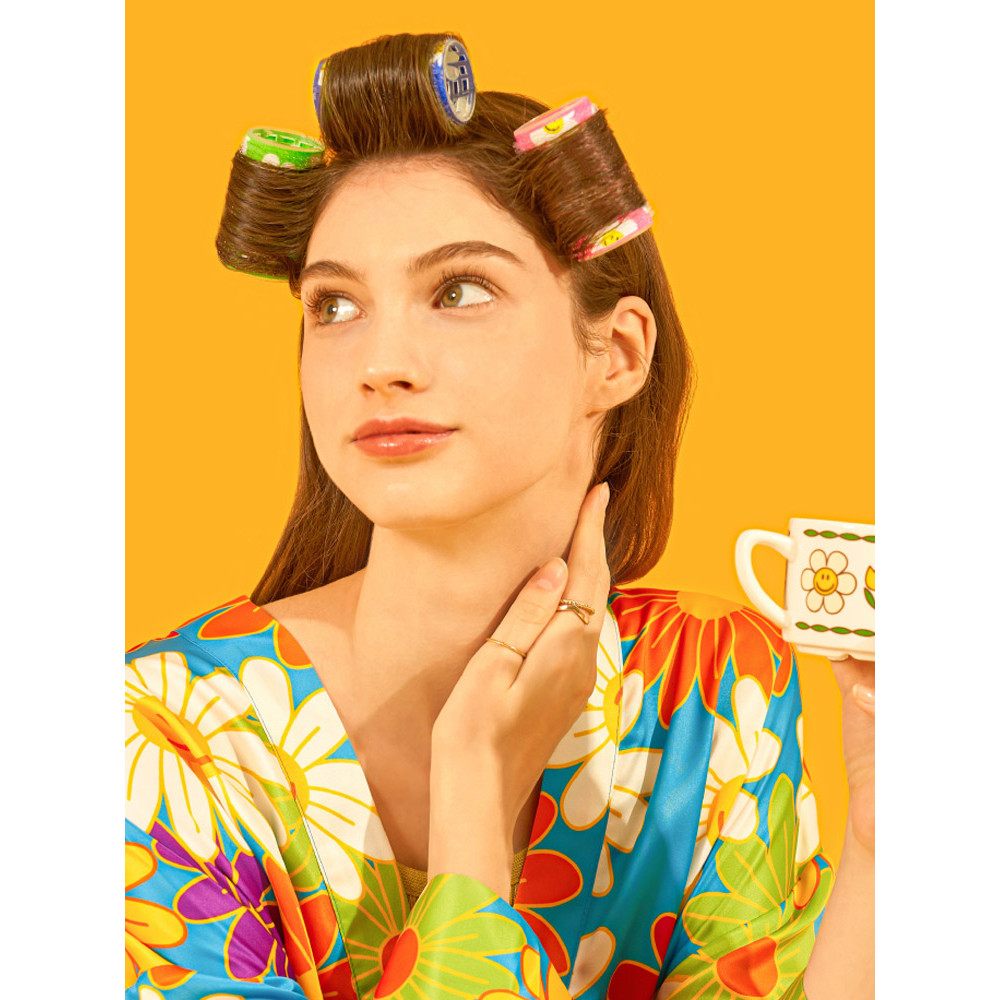 โรลม้วนผม กิ๊ฟหนีบผม Wiggle wiggle wiggle Air Bangs Hair Curling Tube กิ๊บติดผมจัดแต่งทรงผมขนาดใหญ่ห