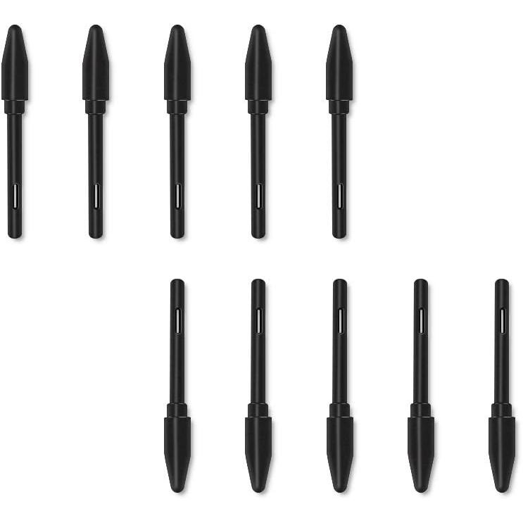 HUION 10 แพ็คเปลี่ยน Nibs PN04 สําหรับแท็บเล็ตการวาดภาพ PW100 Stylus, เหมาะสําหรับ H610 ProV2/H640P/