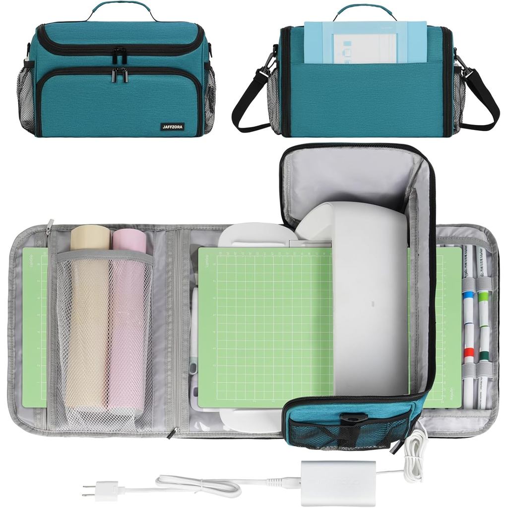 กระเป๋าถือเหมาะสําหรับ Cricut Joy Xtra, กระเป๋าเก็บเปิดเดินทางแบบพกพาเข้ากันได้กับอุปกรณ์เสริมและอุป