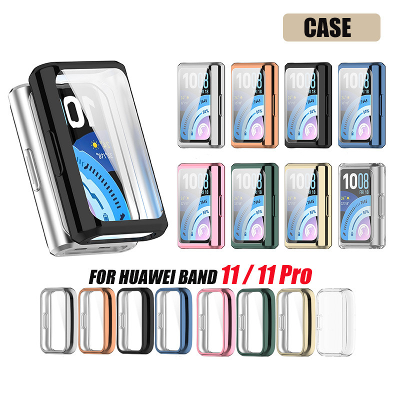 ฝาครอบป้องกัน TPU แบบนุ่มเคสป้องกันแบบเต็มหน้าจอสําหรับ Huawei Band 11 / 11 Pro