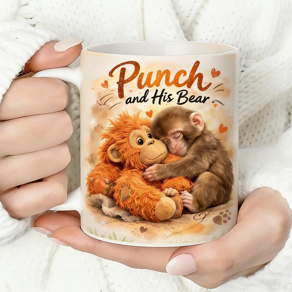 11 ออนซ์/15 ออนซ์ Punch และแก้วหมีของเขา Chimpanzees Bear และแก้วของเขา Q8h9