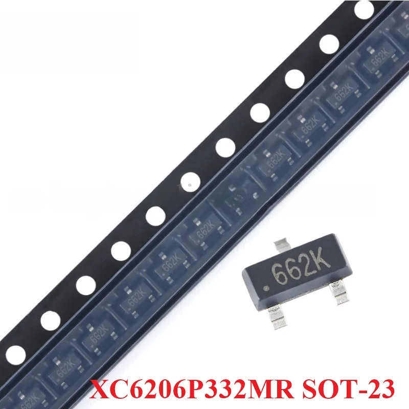 100 ชิ้น/10 ชิ้น XC6206P332MR XC6206 662K SOT-23 SOT23 3.3 V/500A LDO แรงดันไฟฟ้าต่ํา Differential L