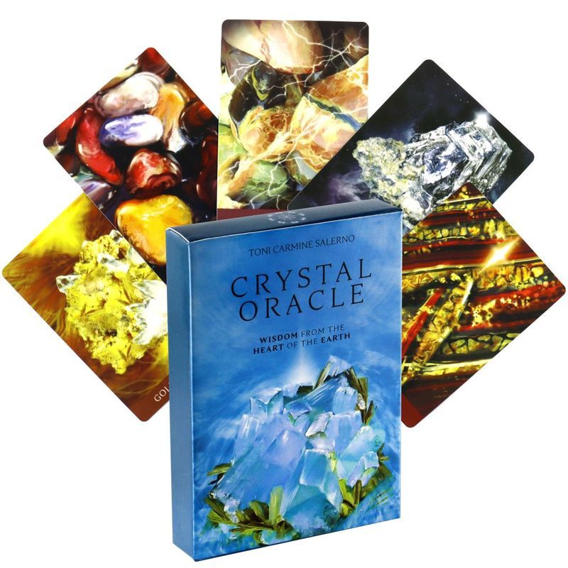 Crystal Oracle水晶神谕卡来自地球之心的智慧神谕卡44张全英文