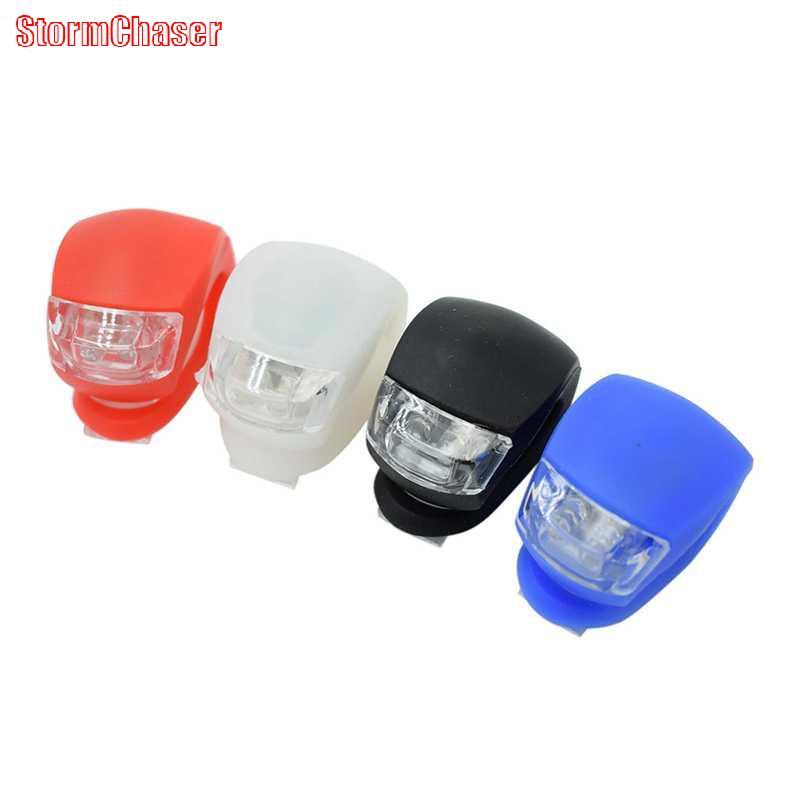ไฟซิลิโคนสำหรับจักรยาน พร้อมไฟหน้าและไฟท้าย LED กันน้ำ
