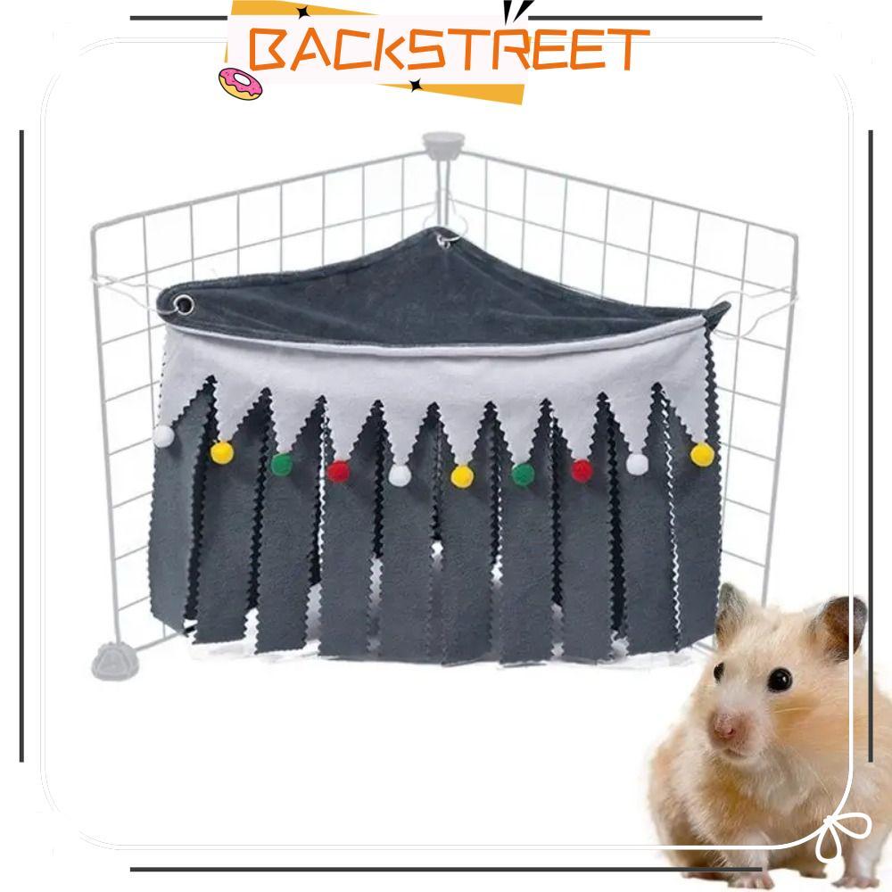 BACKSTAGE Guinea Pig Corner Hideout, Hide Corner Cage Accessories, Guinea Pig Hamster Fleece Small P
