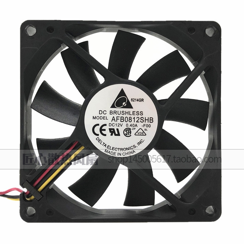 [Hot Sale หม้อน้ํา] DELTA DELTA 8cm High Air Volume Fan 8015 12V 0.40 A A AFB0812SHB Double Ball