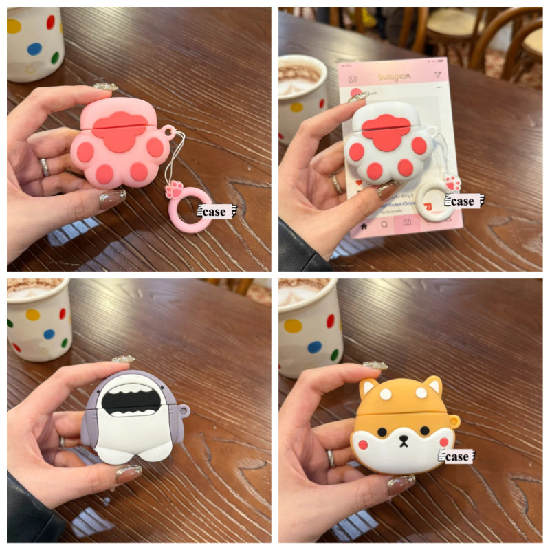 การ์ตูนตลกสําหรับ QCY C50 กรณีน่ารัก 3D ซิลิโคนหูฟังป้องกันกรณี fundas สําหรับ qcyc50 อุปกรณ์เสริมกล่อง