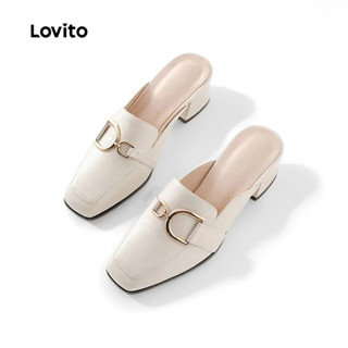 Lovito  รองเท้าคอมมิวเตอร์ผู้หญิงสไตล์หรูหราแบบ Mary Janes L…