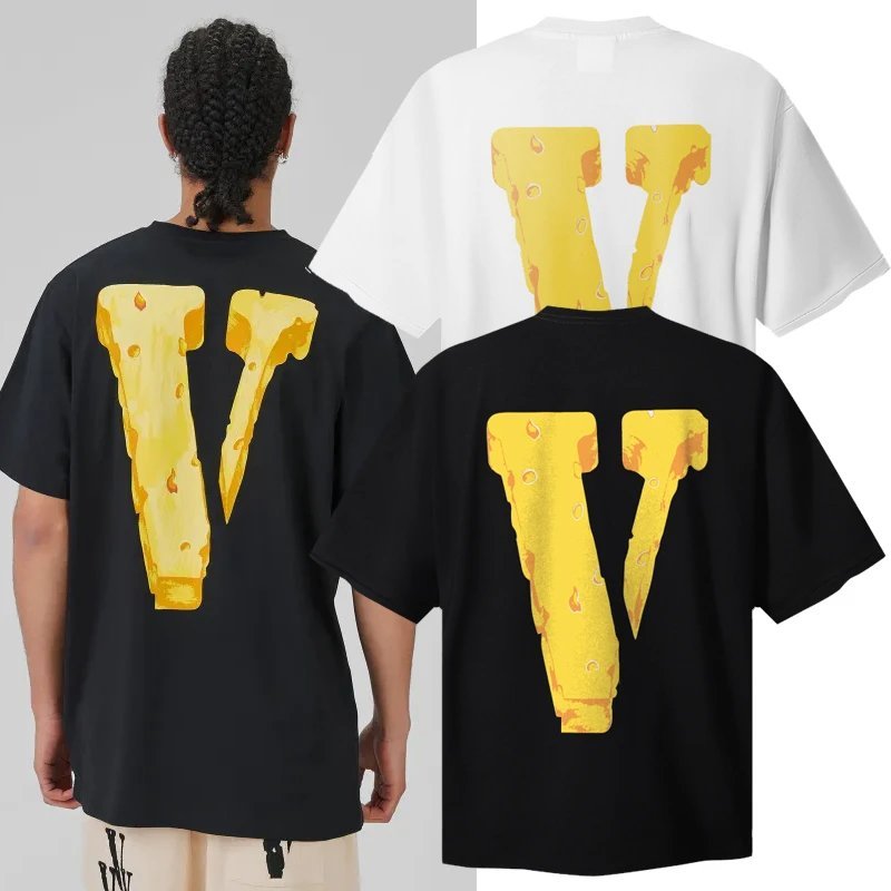 เสื้อยืดแขนสั้น Vlone Cheese