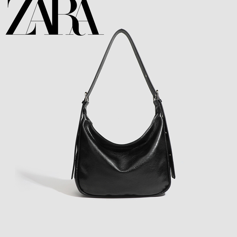 กระเป๋า commuter สไตล์ retro one-shoulder จาก Zara Home ความจุมาก เหมาะสำหรับการพกพาในวันทำงานหรือแมตช์เสื้อผ้าหลากหลายสไตล์