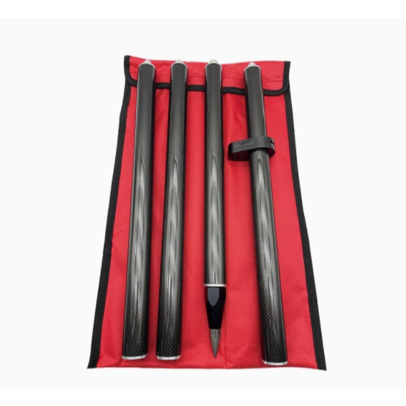 ⭐⭐1.8M ความยาว 2M GPS Prism Pole Carbon Fibre Survey GNSS RTK SURVEYING TYPE 4 เสา 5/8 ด้ายฟองน้ํา G