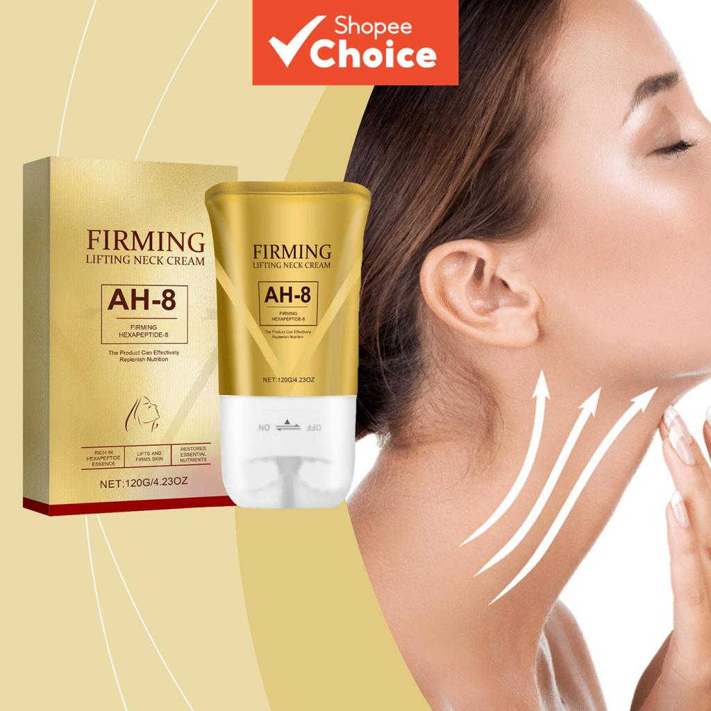 Ah-8 Firming Neck Cream With Roller Crepey Skin Repair Moisturizing Tightening Body & Neck Care 120g