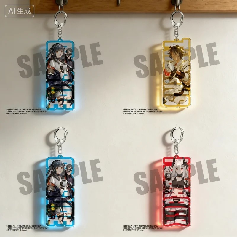 Arknights พวงกุญแจตัวอักษร Skadi Schwarz Halaguar Astesia Silence Mica อะคริลิคคุณภาพสูงกระเป๋านักเร