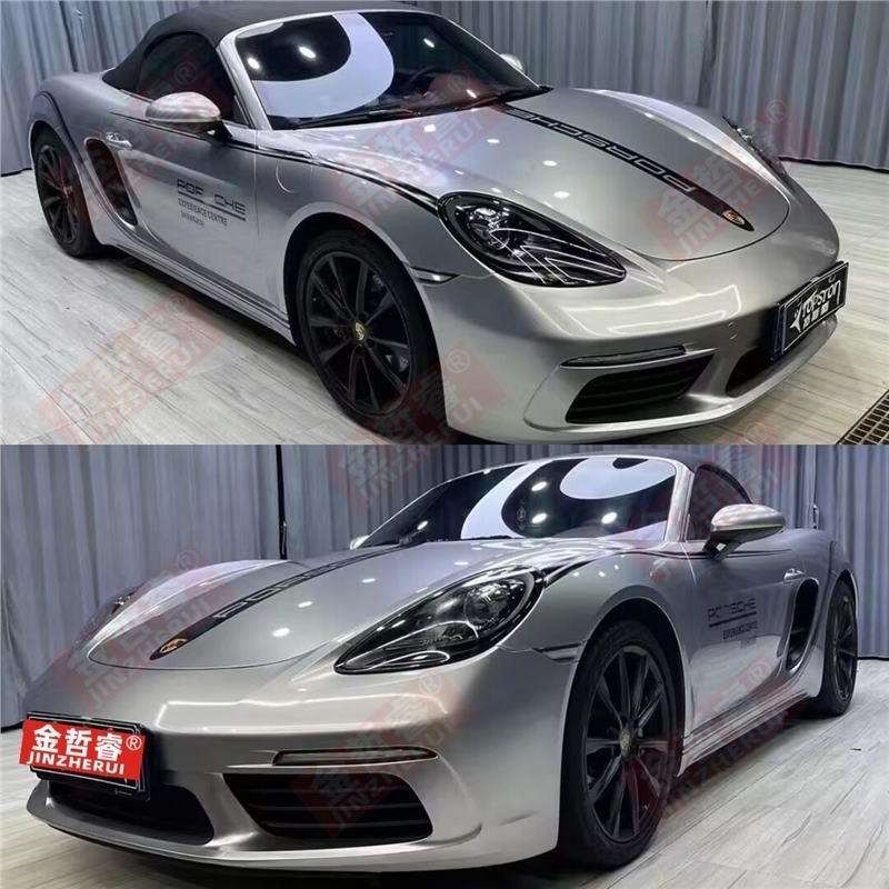 เหมาะสําหรับ Porsche 718 Body Garland boxster cayman cayman ดัดแปลงตกแต่งรถสติกเกอร์ Waistline สติกเ