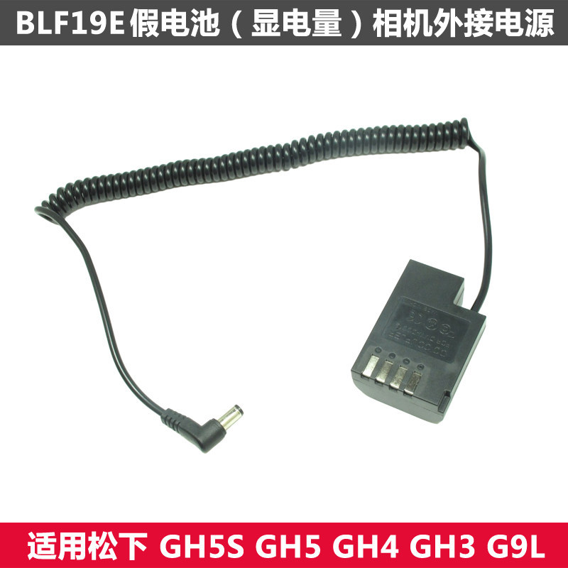 เหมาะสําหรับ BLF19E แบตเตอรี่ปลอม Panasonic GH5S G9L GH3 GH4 GH5 กล้องแหล่งจ่ายไฟภายนอก