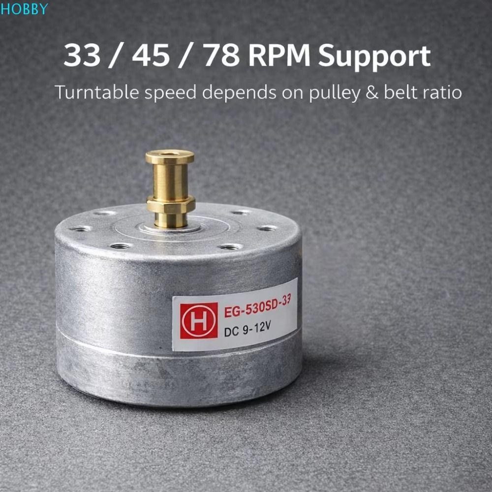 HOBBY EG-530SD, เสียงต่ํา 33/45/78 RPM รองรับ Turntable มอเตอร์เปลี่ยน, H/L Fine Speed Trim ที่ถอดออ