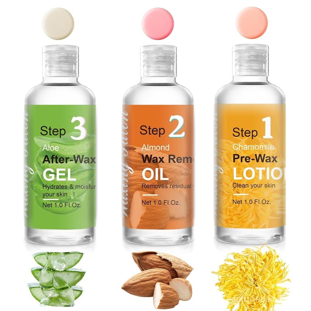 Mini Pre Wax Spray and After Wax Spray, Triple-bottle Set After Wax Care with Pre Wax Cleanser, Wax 