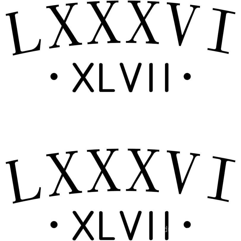 2 แพ็ค Resist 8647 สติกเกอร์ตัวเลขโรมัน LXXXVI XLVII 8647 Anti Protest Subtle Decal (สีดํา)