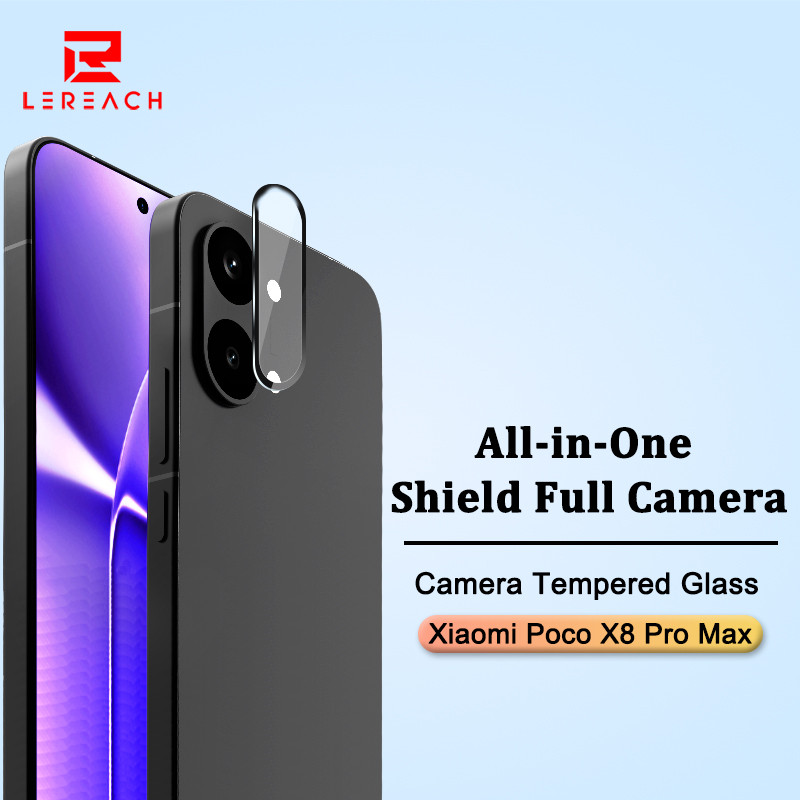 Lereach ฟิล์มกล้องสําหรับ Poco X8 Pro Max Poco X8 Pro กล้องกระจกนิรภัยตําแหน่งที่ถูกต้องฟิล์มแก้ว