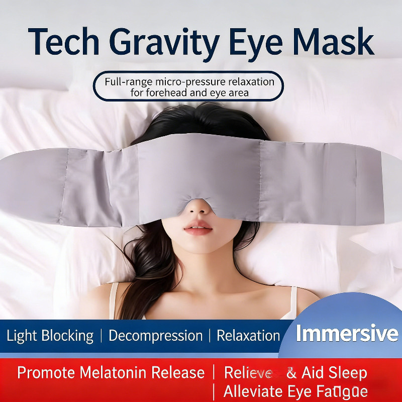 Gravity Eye Mask Sleep Eye Mask Weighted Sleep Mask Blackout Eyes Cover Sleeping Aid Penutup Mata