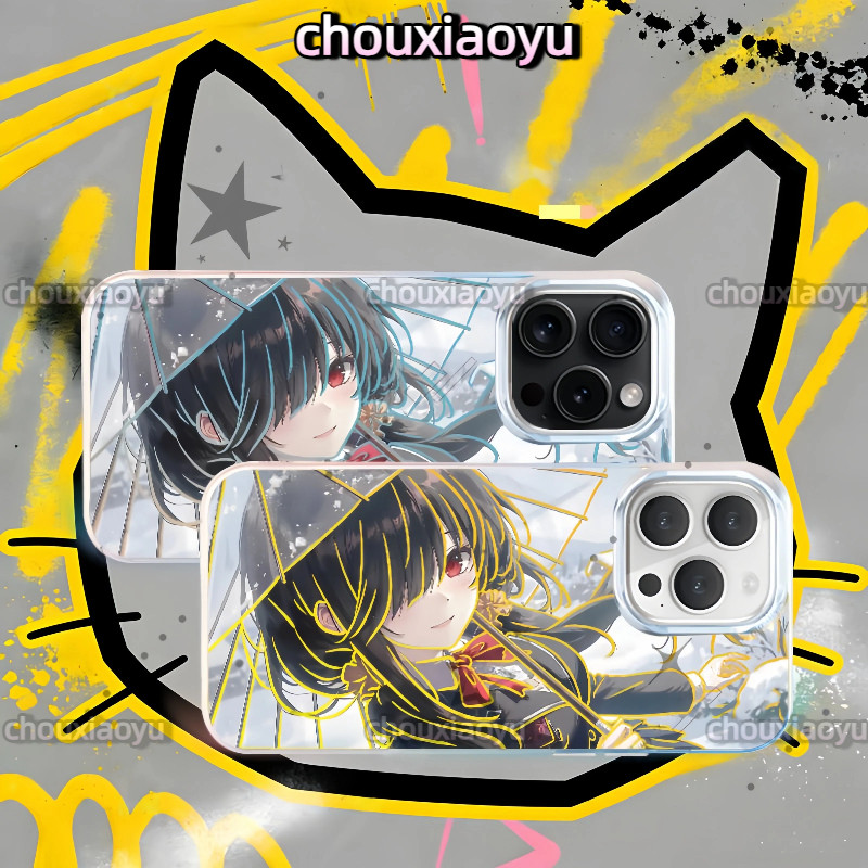 เหมาะสําหรับ Redmi note 15 Pro 14 13 5G Xiaomi 17 Pro Max Poco X7 X6 X5 F8Pro F7Ultra F6 F5 เคสโทรศัพท์ ‌Kurumi Tokisaki อะนิเมะ Aurora เปลี่ยนสี