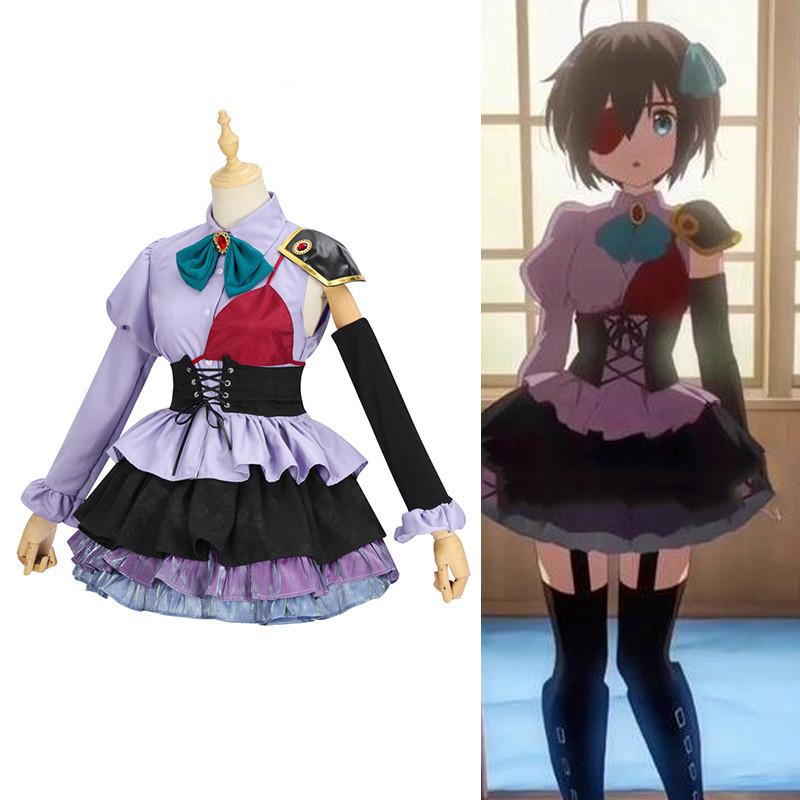 Chuunibyou Demo Koi GA Shitai Takanashi Rikka Campus Sacrifice Cos Costume Cosplay Anime Dress 7D29