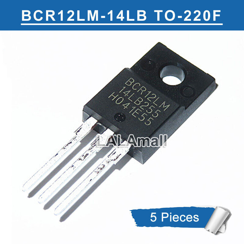 5pcs BCR12LM-14LB TO-220F BCR12LM 14LB TO-220 800V/12A Triac ทรานซิสเตอร์ใหม่