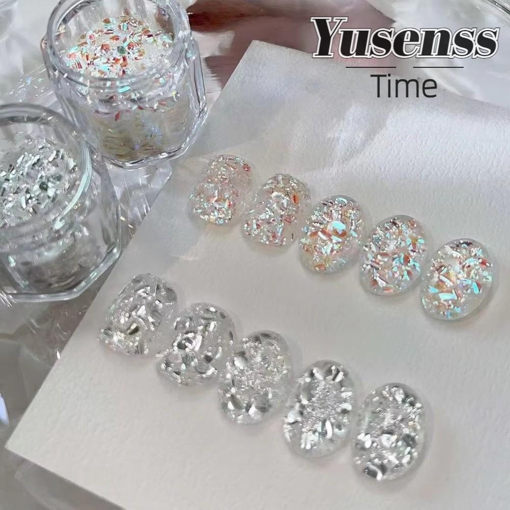 YUSEN Flash Nail Art, Nail Art DIY Sequins Nail Art Sequins, Glitter Blinking Nail Art Charms