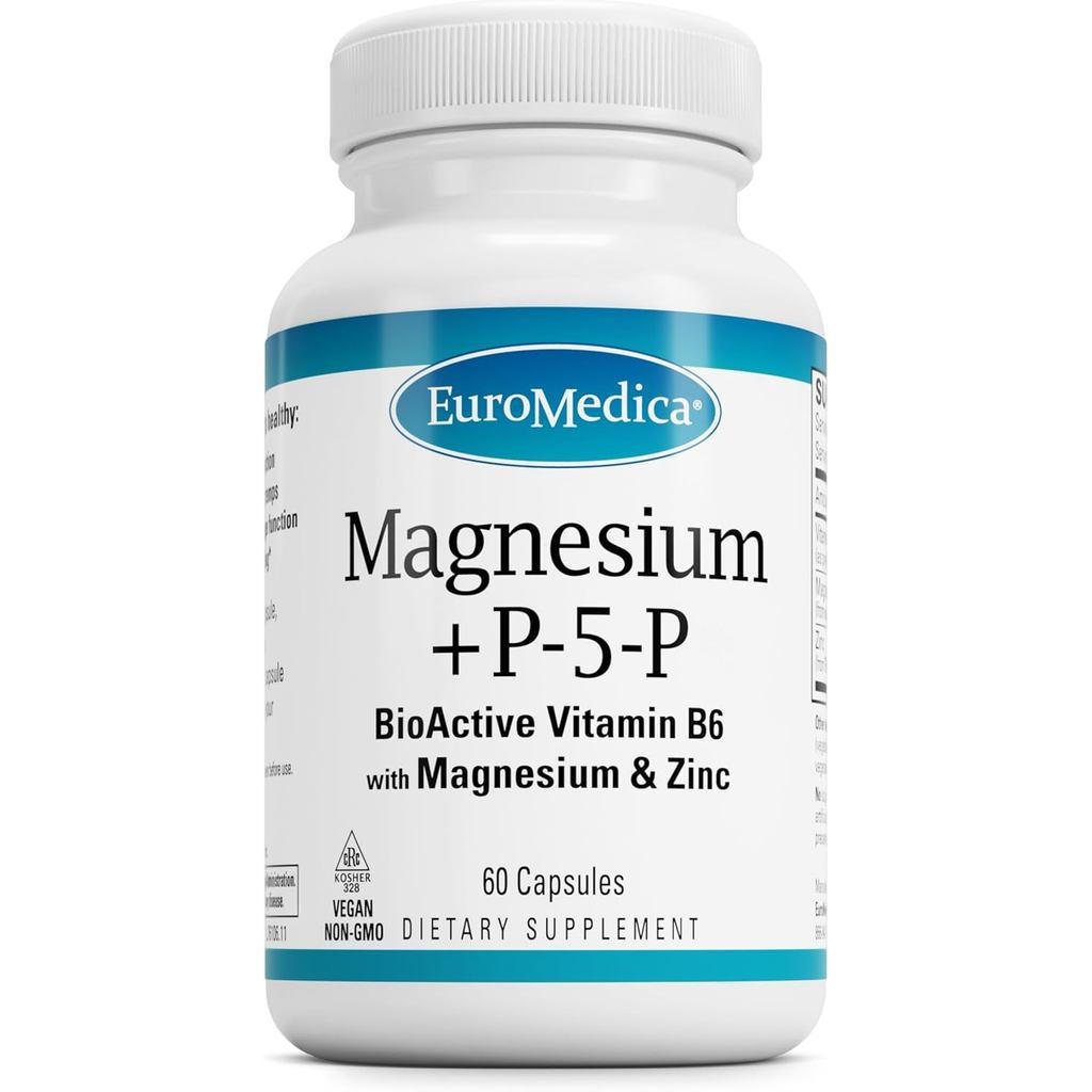 Ulemei Magnesium+P-5-P-Promote Bones and Heart Health, Rich in Vitamin B6, อาหารเสริมสังกะสีและแมกนี