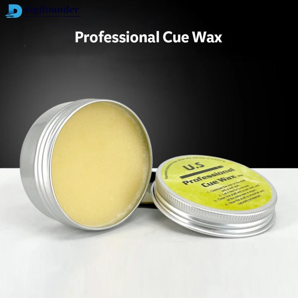 DIGIFOUNDER 1 กล่อง 50G Professional Billiard Cue Polish Wax Snooker Pool 9-Ball Cues Anti-Cracking 