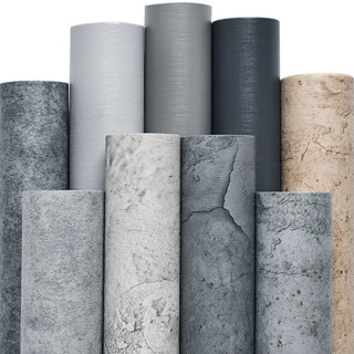 5ม รูปแบบซีเมนต์สติ๊กเกอร์ติดผนังสีเทากันน้ําวินเทจอุตสาหกรร…