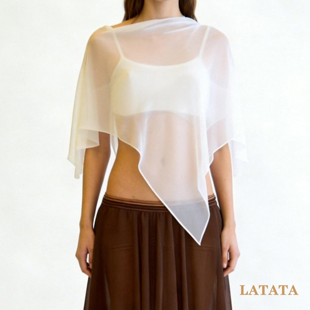 เสื้อเชิ้ตซีทร์สำหรับผู้หญิง ทรงหลวม สีทึบไม่สม่ำเสมอ เหมาะสำหรับใส่วันยามฤดูร้อน