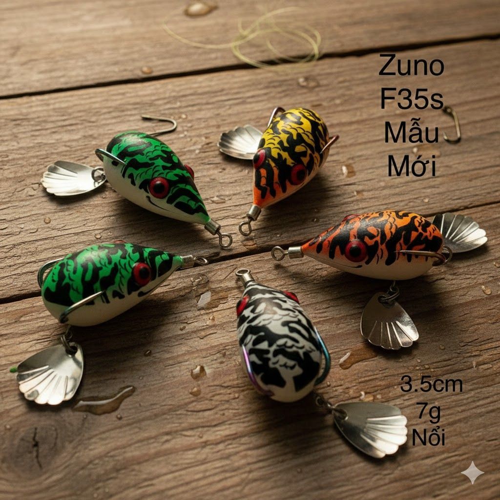 รุ่นใหม่ ZUNO F35s Lure Fishing Simulator - ใบมีดไทเทเนียมเข้ารูป Anti-Tangle Lure Fishing Tackle Sh