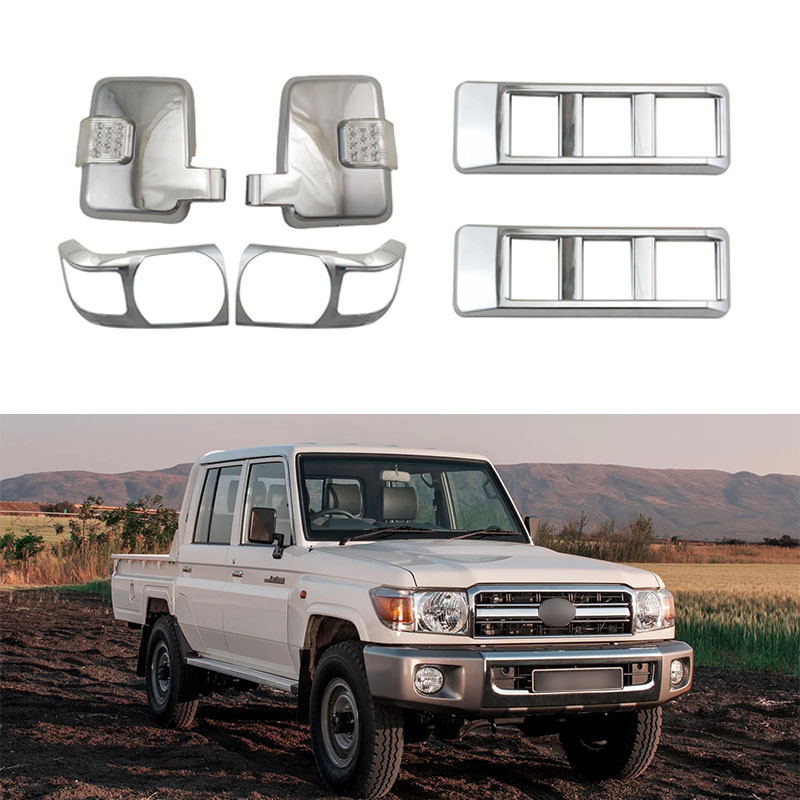เหมาะสําหรับ Toyota Land Ocean Ship Toyota Land Cruiser FJ70 หัวฉีดกระจกถอยหลังและตกแต่งภายนอกอื่นๆ