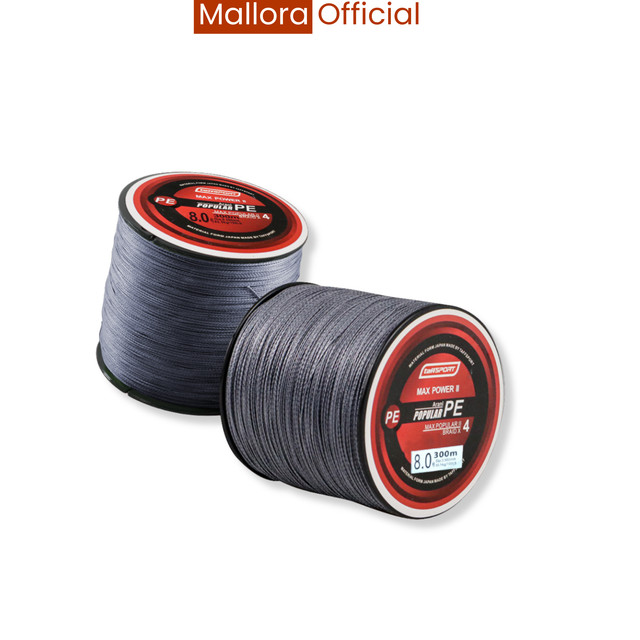 สายเบ็ดตกปลาแบบถัก PE 300M ขนาด 0.8