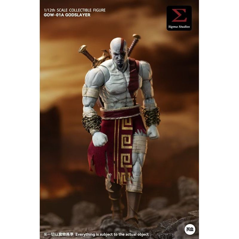เครือข่ายแกะกล่อง พร้อมส่ง SIGMA STUDIOS God of War Quatio Fan 1/12 Action Figure