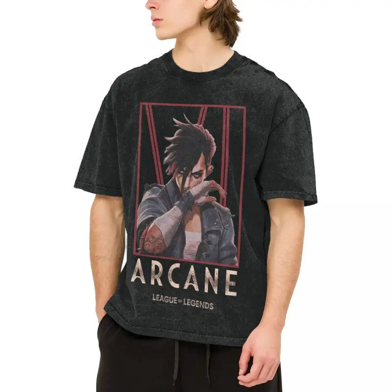 Arcane Anime Viktor Cool T Shirts Streetwear for Men Women Novelty T-Shirts Hiphop Style
