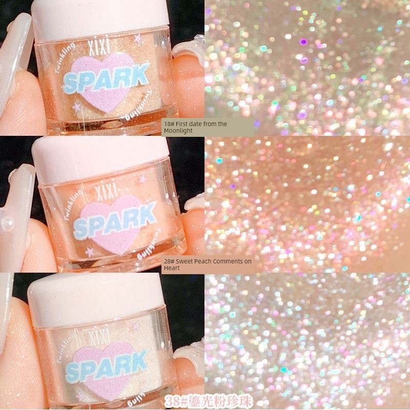 คอนทัวร์ ไฮไลท์ XIXI Long-Lasting Contouring Color Reendering Eyeshadow Delicate High Gloss Powder