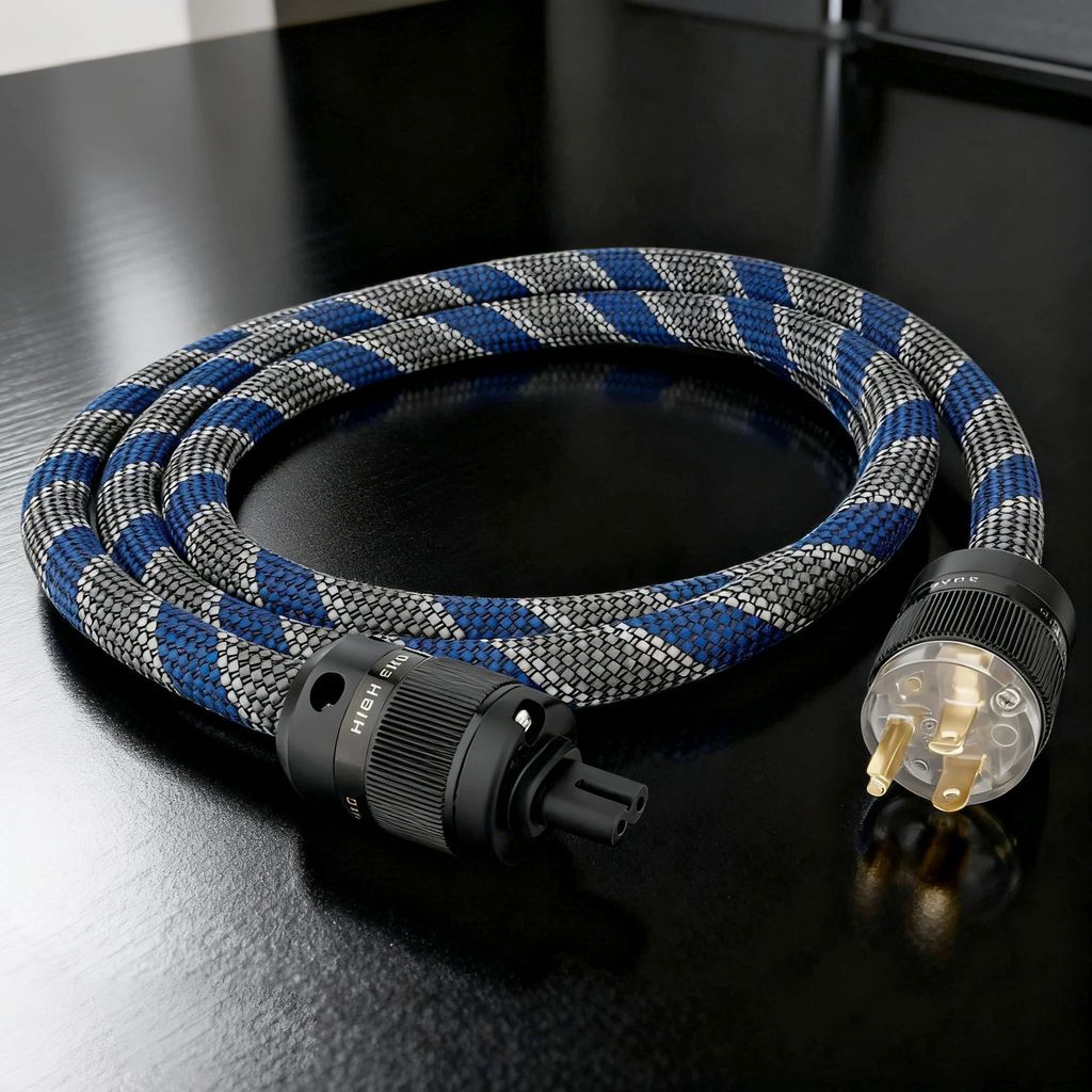 Hi-End สายไฟทองแดง EU/US รูป 8 C7 IEC สายไฟ IEC ปลั๊กหญิงเสียงสายไฟหลักสายแหล่งจ่ายไฟ