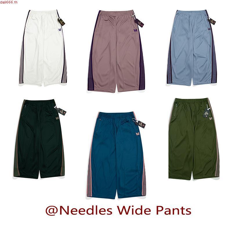 6XRE Needles Track Pants Butterfly Embroidered Wide-Leg Pants Japanese Fashion Brand Loose Track Pan