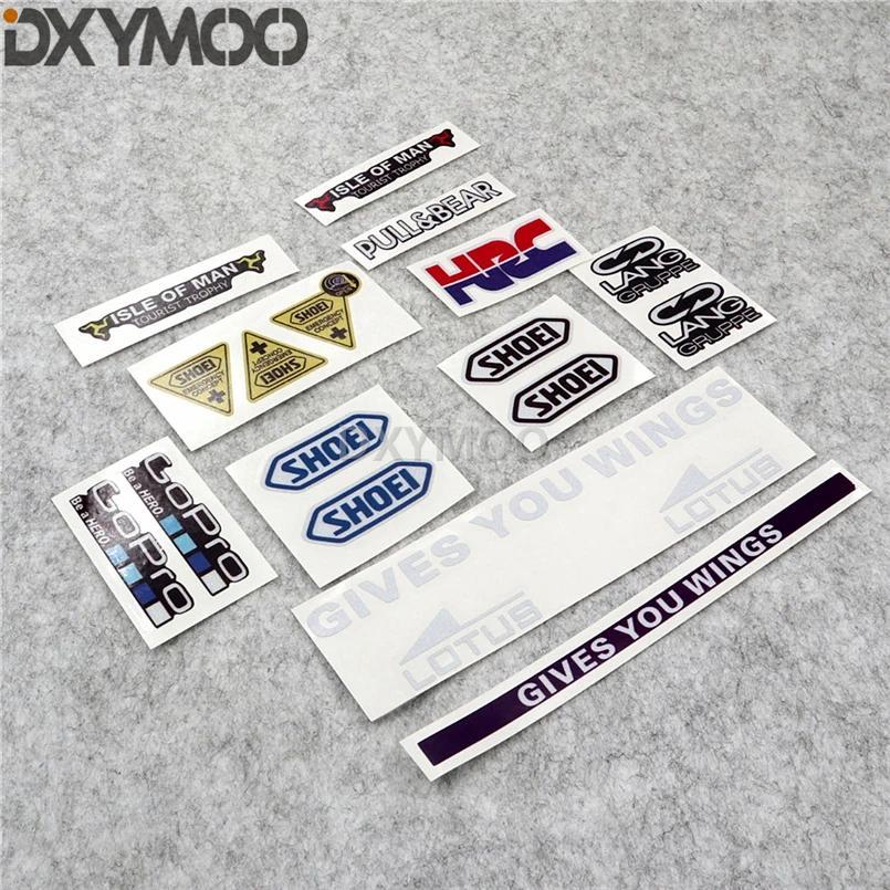 จัดแต่งทรงผมรถไวนิล Decal Racing หมวกกันน็อคเลนส์สติกเกอร์สําหรับให้คุณปีก HRC ile of man Pull Bear