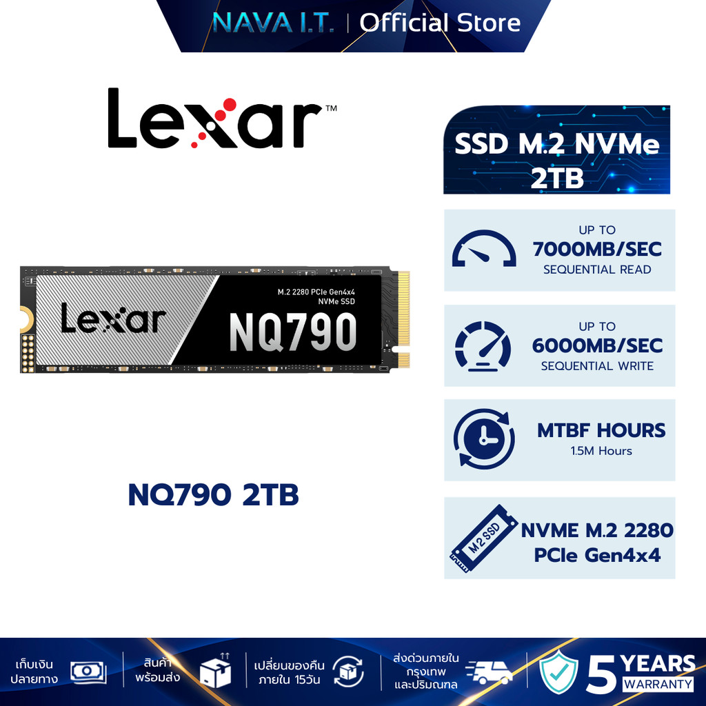 LEXAR NQ790 2TB SSD M.2 2280 PCIe NVMe