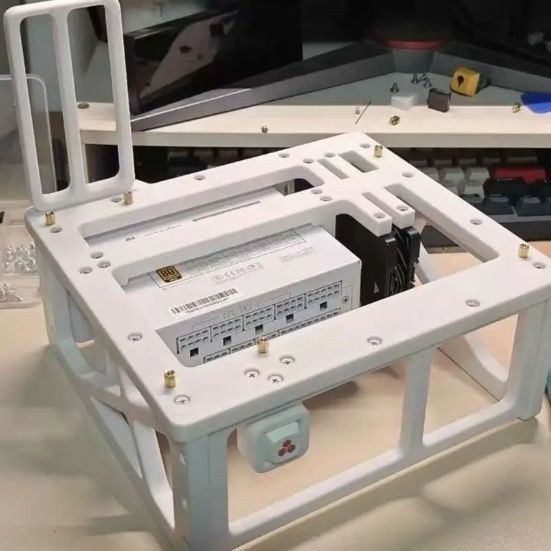 คอมประกอบ คอม อุปกรณ์เสริมแชสซี Diy matx รองรับเมนบอร์ด Matx/Itx, แหล่งจ่ายไฟ Atx/Sfx,