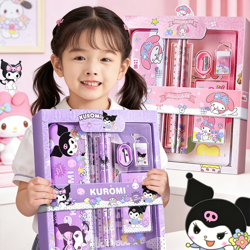 ชุดเครื่องเขียน kuromi พร้อมกล่องของขวัญ สําหรับน