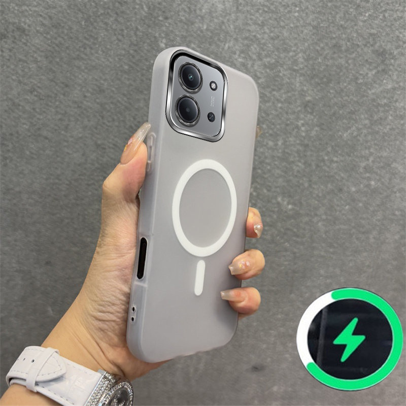 เหมาะสําหรับ Redmi 15c 4g POCO C85 4Gเคสโทรศัพท์ใหม่Jelly Caseไร้สายแม่เหล็กFrosted Shellสายรัดข้อมือสร้อยข้อมือ030 - รูปที่ 6