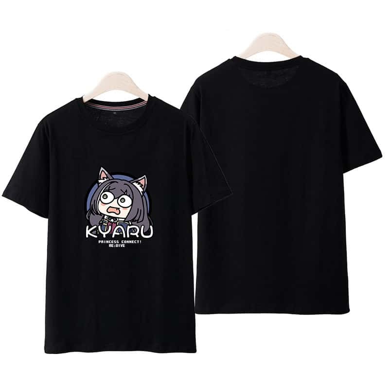 เสื้อยืด Princess Connect! Re:Dive 🖤 น้องโคโคโระ Kokkoro 🖤 เสื้ออนิเมะสาวใช้สุดเท่ | ผ้าคอตตอน 100% 