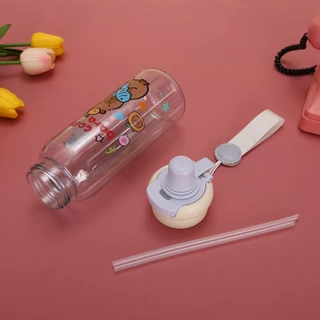 Capybara 750มล ถ้วยพลาสติกใสน่ารัก พิมพ์ปลาโลมา ขวดดื่มฤดูร้อน T01292-สุ่มสีหนึ่ง-1Pcs