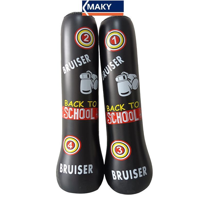 MAKY ใหม่เด็ก Inflatable มวยคอลัมน์เยาวชนฟิตเนสแนวตั้งบ้าน Sanda Tumbler TH